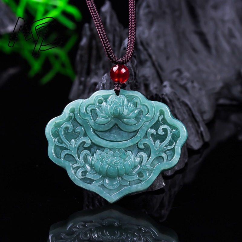 Women'S Fashion Jewellery - Prawdziwy birmański jadeit szmaragdowy, niebieski wodny,