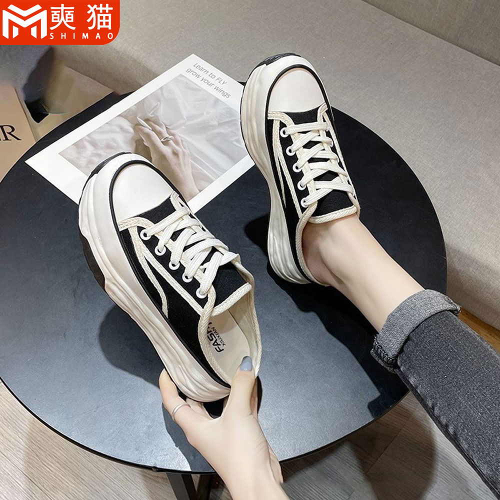 Women'S Fashion Korea - Damskie półbuty Baotou na platformie, modne,