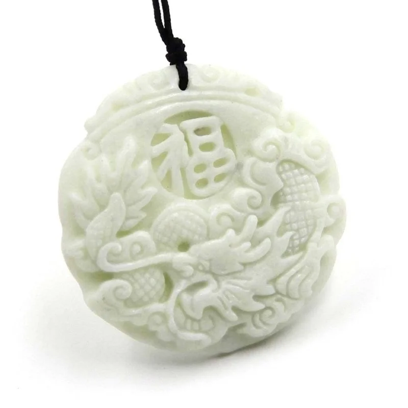 Naturalna biel jade smok wisio – Women'S Fashion Jewellery recenzja i cena