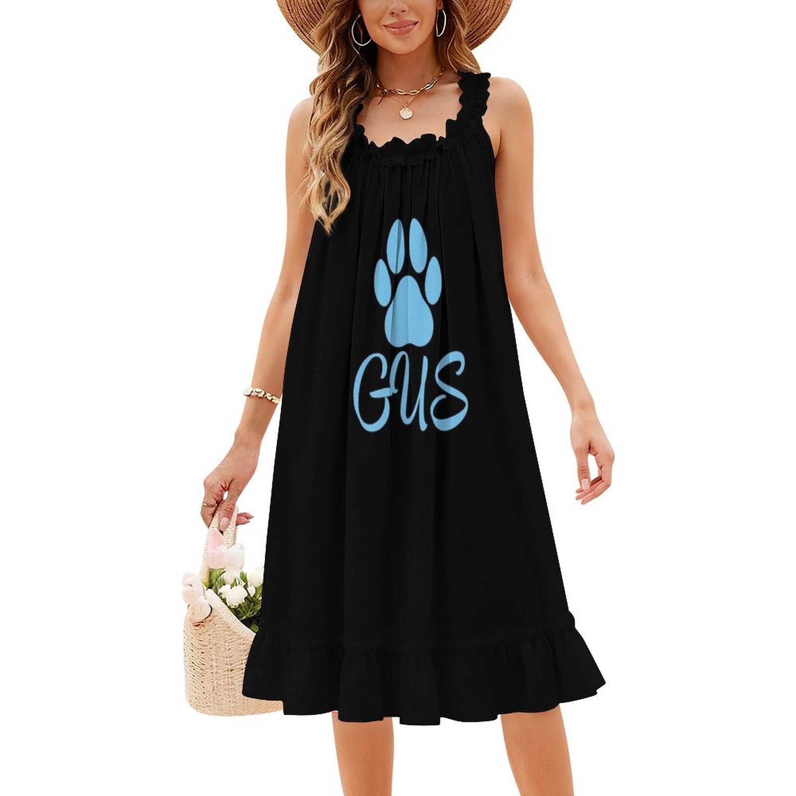 Niebieski pies o imieniu Gus,  – Women Fashion Dress Names recenzja i cena