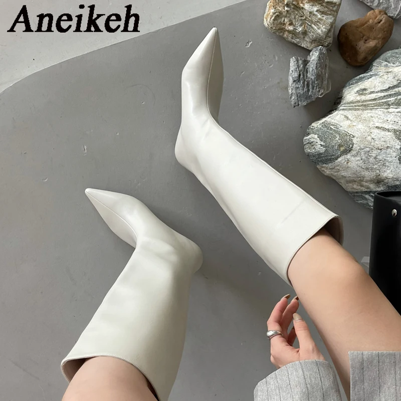 Aneikeh 2027 Modne, seksowne,  – Women'S Fashion Knee High Boots recenzja i cena