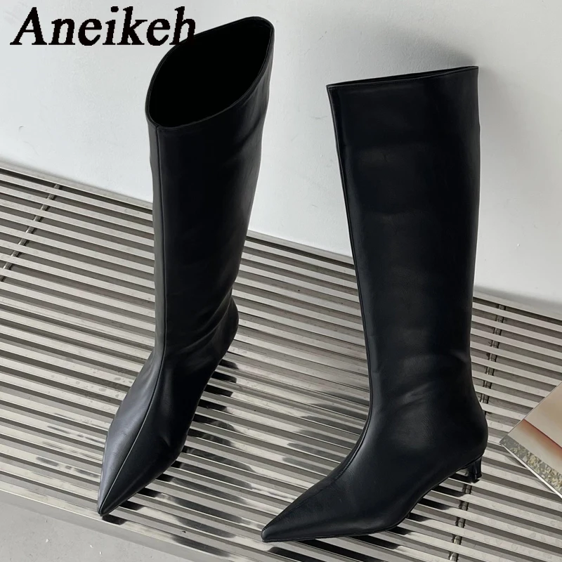 Aneikeh 2027 Modne, seksowne,  – Women'S Fashion Knee High Boots recenzja i cena