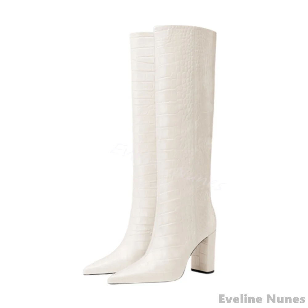 Luksusowe buty damskie ze wzor – Women'S Fashion Knee High Boots recenzja i cena