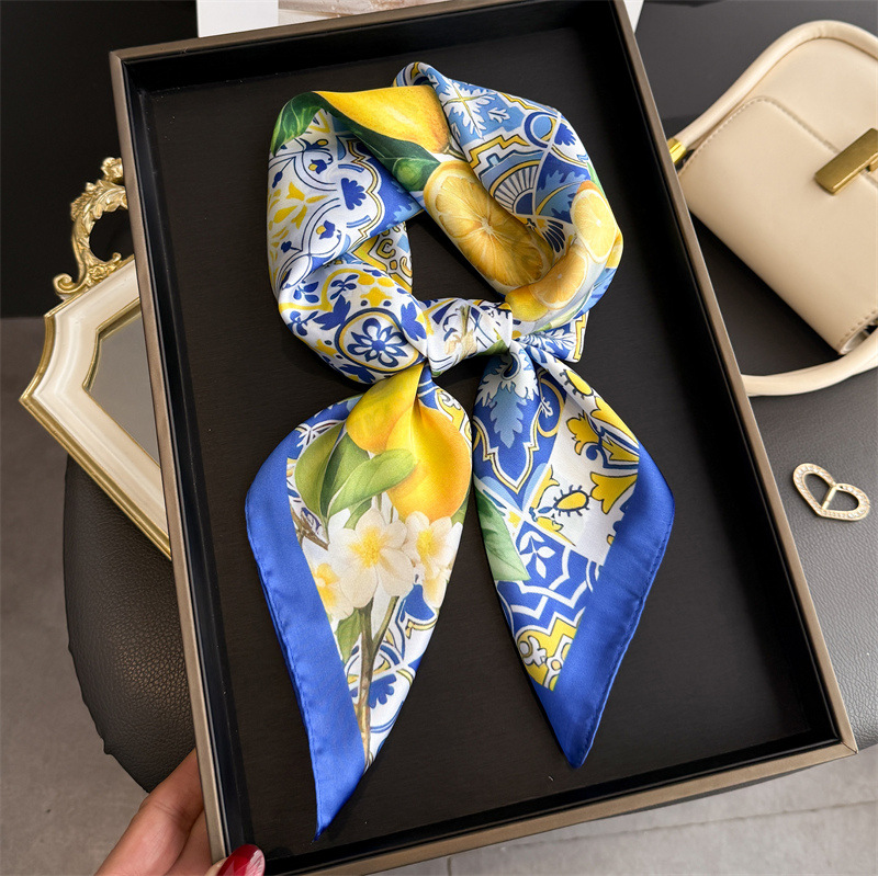 Nowe jedwabne apaszki damskie  – Women Fashion Necktie recenzja i cena